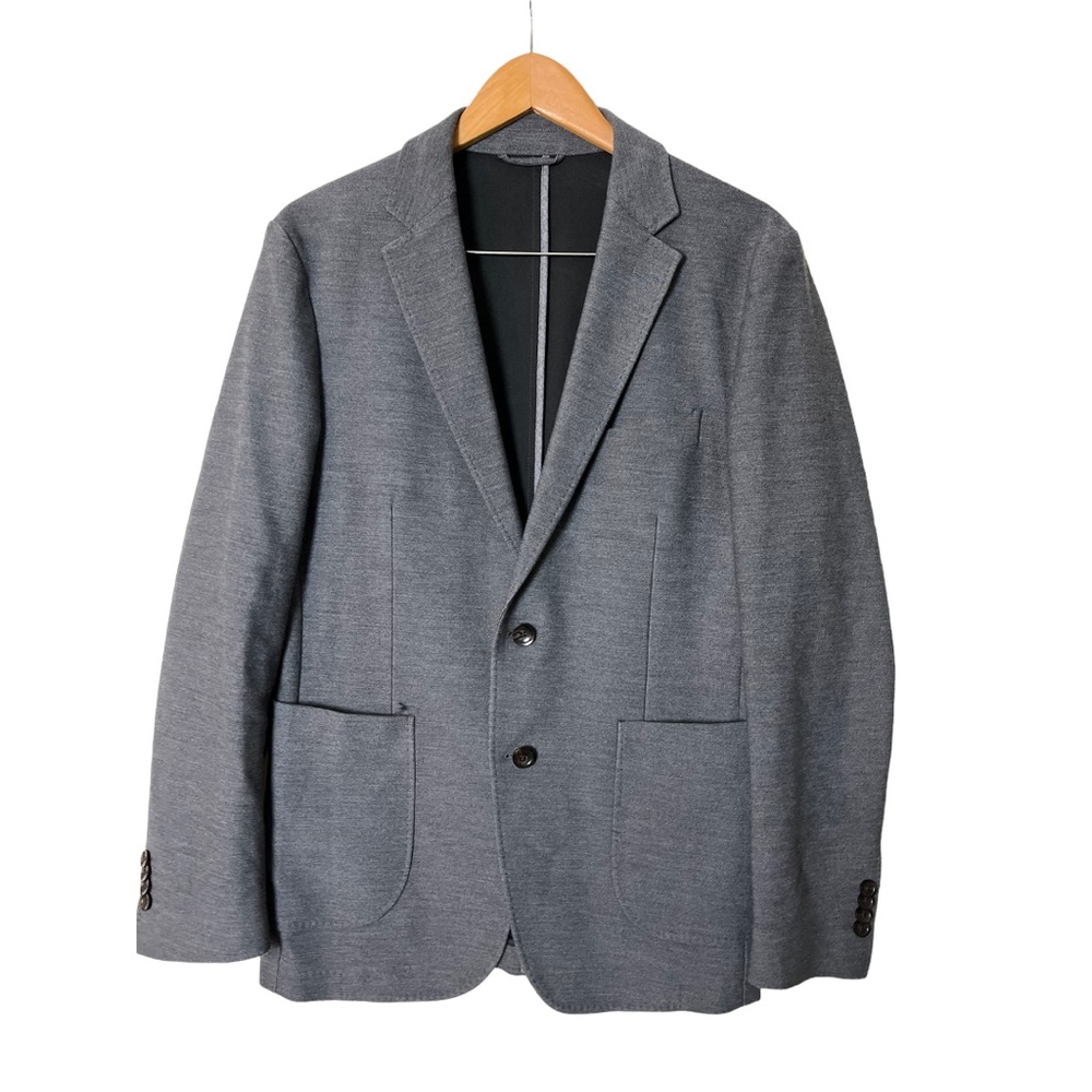 RODD & GUNN Sports Fit Mens Gray Knit Two Button Blazer Jacket Woven M